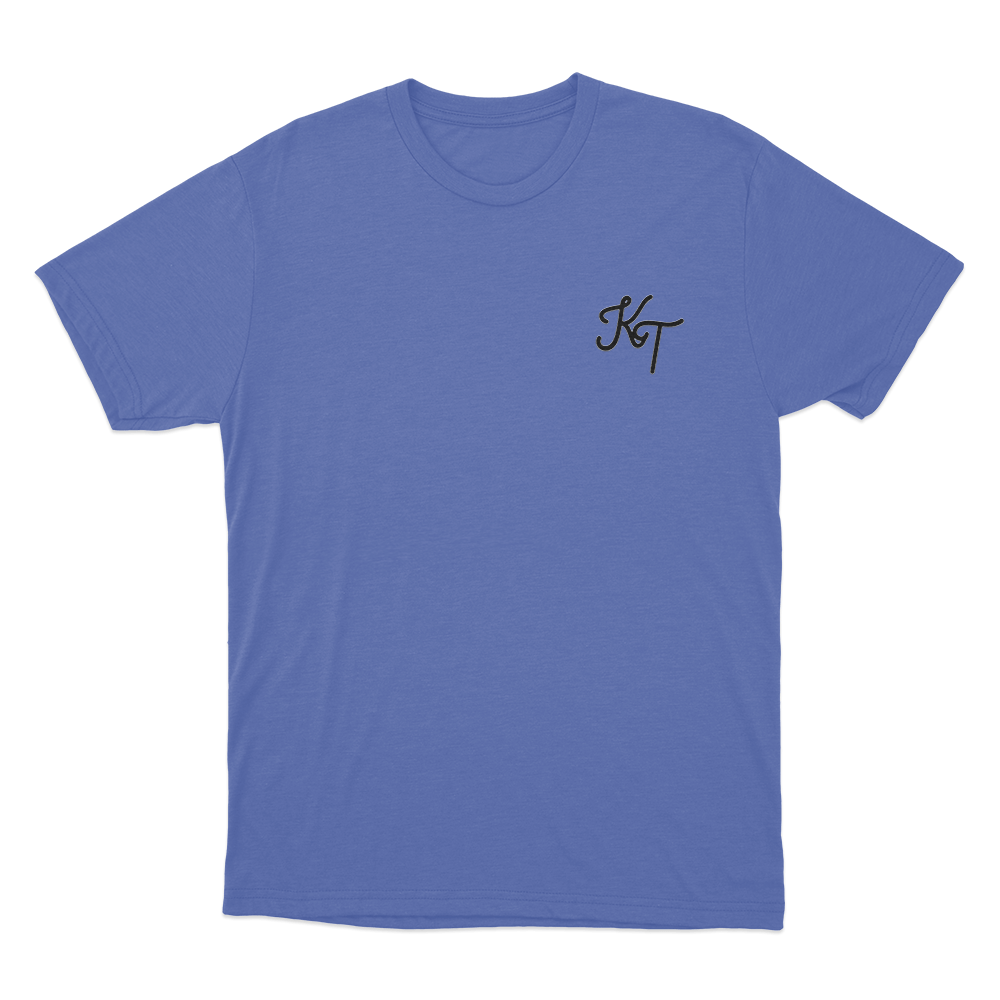 KT Signature Logo Unisex T Shirt Blue KT Signature Logo Unisex T Shirt Blue
