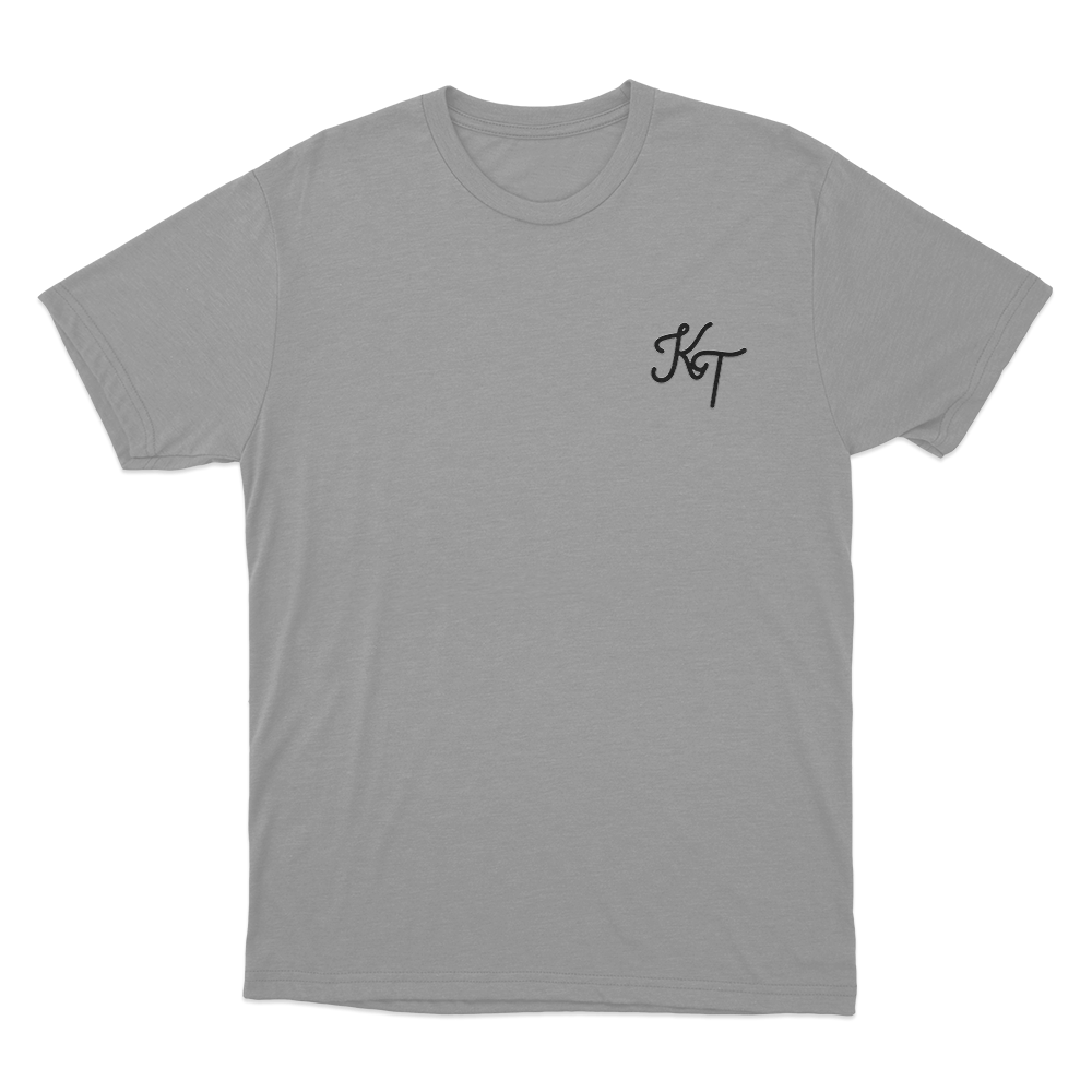 KT Signature Logo Unisex T Shirt Grey KT Signature Logo Unisex T Shirt Grey