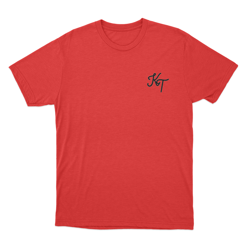 KT Signature Logo Unisex T Shirt Red KT Signature Logo Unisex T Shirt Red