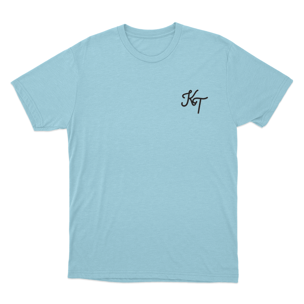 KT Signature Logo Unisex T Shirt Sky Blue KT Signature Logo Unisex T Shirt Sky Blue