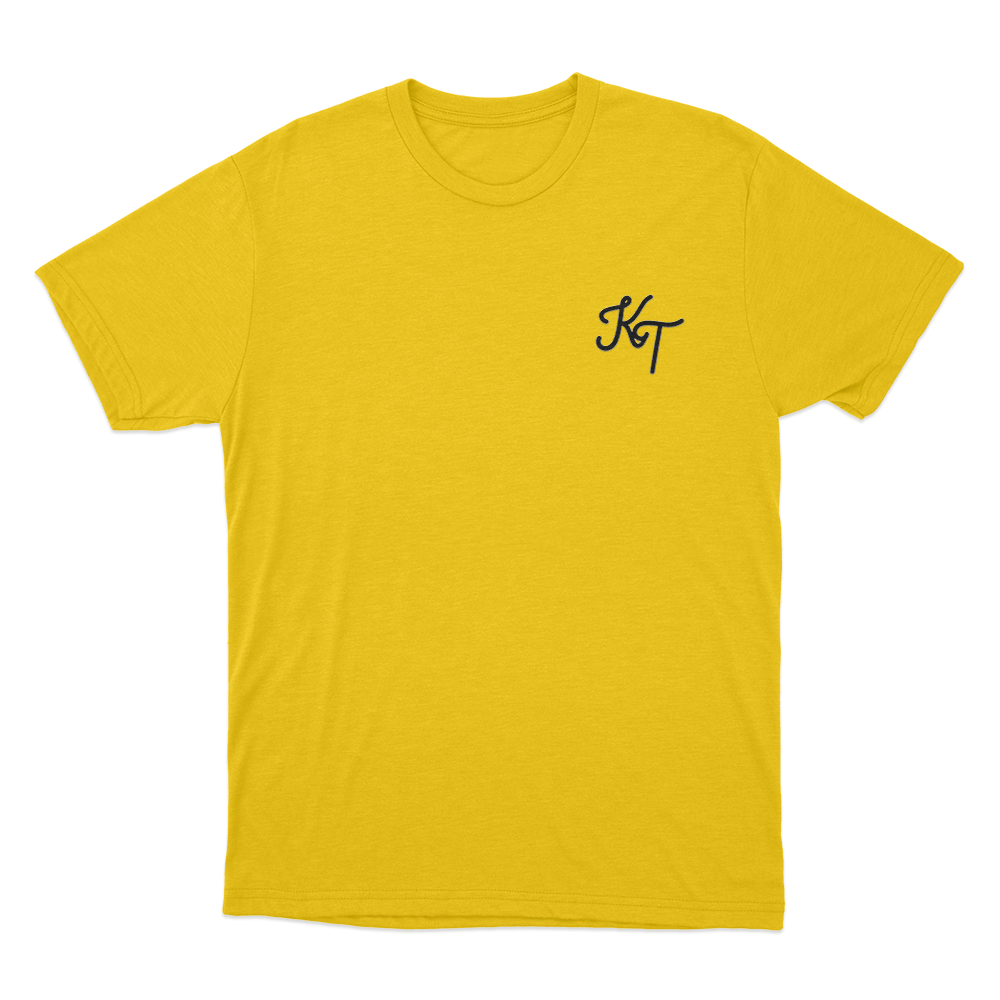 KT Signature Logo Unisex T Shirt Yellow KT Signature Logo Unisex T Shirt Yellow